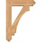Ekena Millwork Imperial Arts and Crafts Smooth Bracket w/ Offset Brace, Western Red Cedar, 7 1/2"W x 30"D x 42"H BKT0806X30X42IMP03SWR - alternate 4